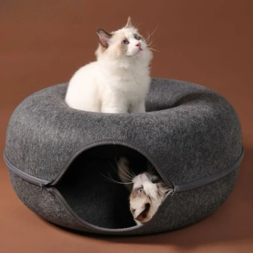 Big Cat Bed Tunnel (Donut shape)